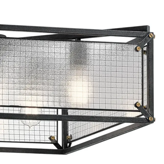 Restoration 5 Light Chandelier from Steel Collection in Black Finish