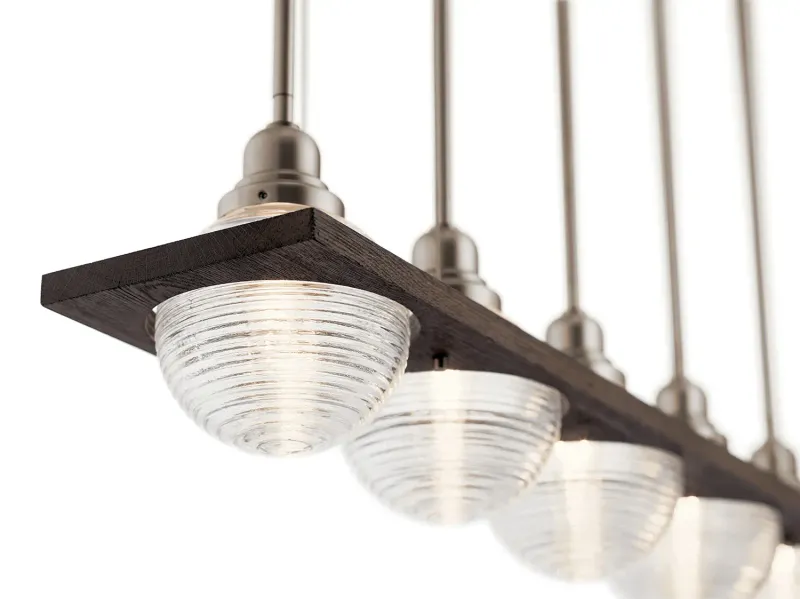 Potomi 5-Light 36" Linear Chandelier Classic Pewter