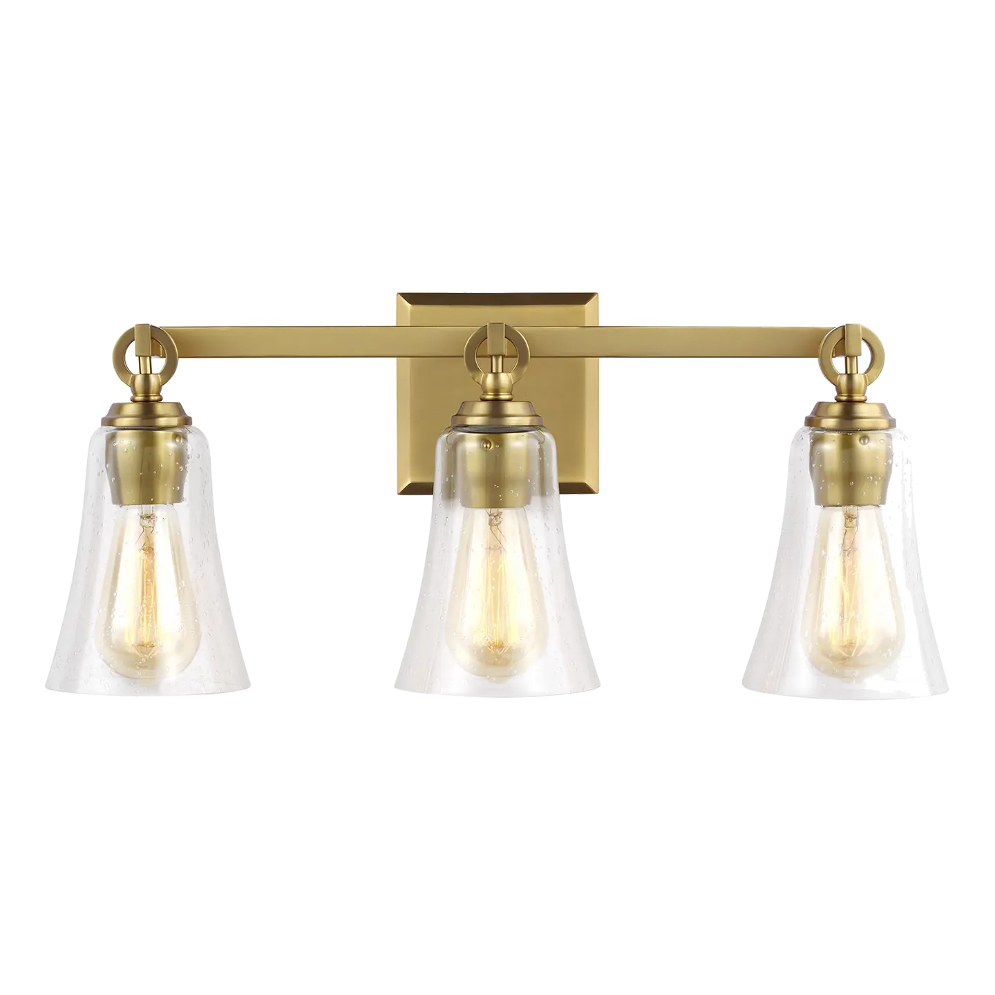 Designer Collection Monterro 3-Light Vanity Burnished Brass