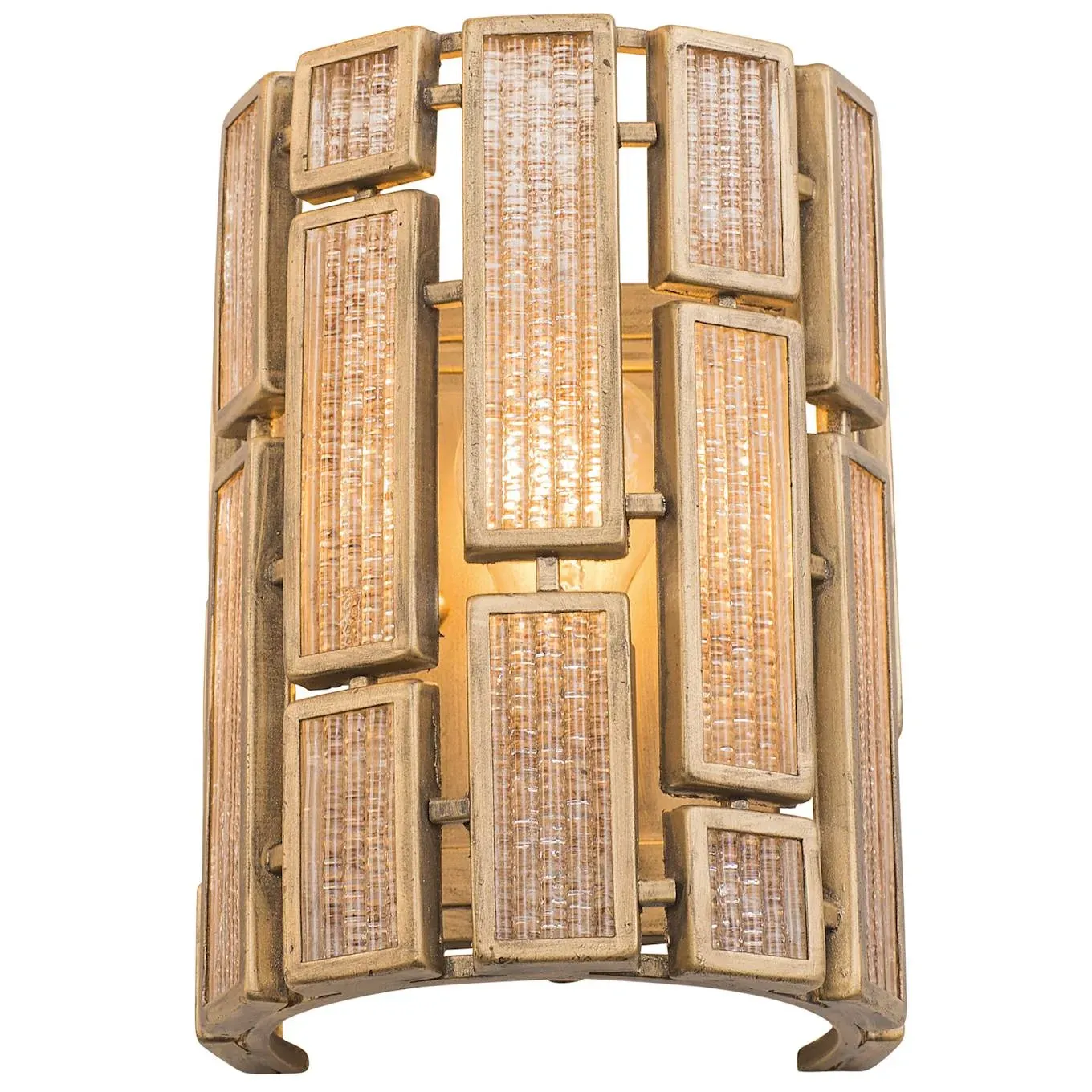 Harlowe Glam 1-Light Wall Sconce Havana Gold