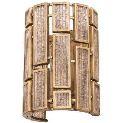 Harlowe Glam 1-Light Wall Sconce Havana Gold