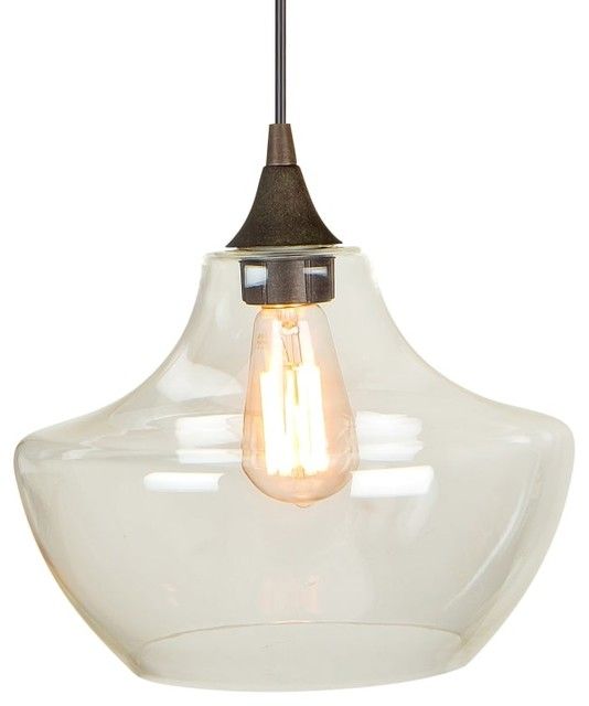 Jeremiah 1 Light Full Sized Pendant - 11 Inches Wide Rustic Aged Bronze