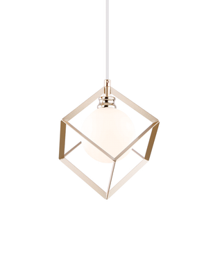 Modern 1-Light Pendant in French Gold Modern 1-Light Pendant in French Gold