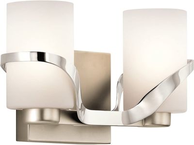 Stelata 2-Light Vanity Polished Nickel Stelata 2-Light Vanity Polished Nickel