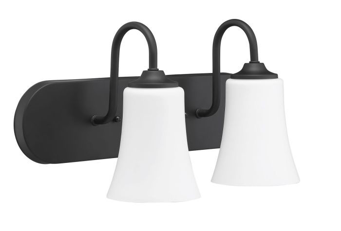 Gwyneth 2-Light Wall Fixture Flat Black