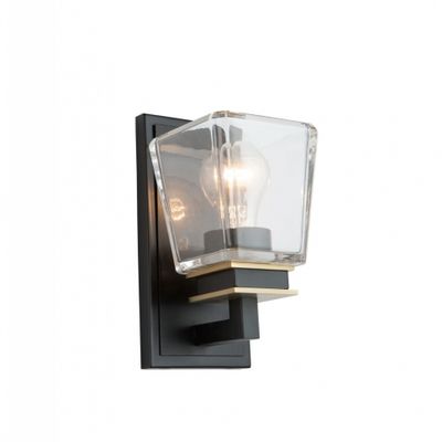 Eastwood 1-Light Bathroom Vanity Black and Brass Eastwood 1-Light Bathroom Vanity Black and Brass