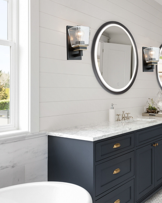 Eastwood 1-Light Bathroom Vanity Black and Brass