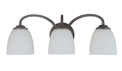 Serene 3-Light Bathroom Vanity Espresso with Seedy Glass Shades Serene 3-Light Bathroom Vanity Espresso with Seedy Glass Shades
