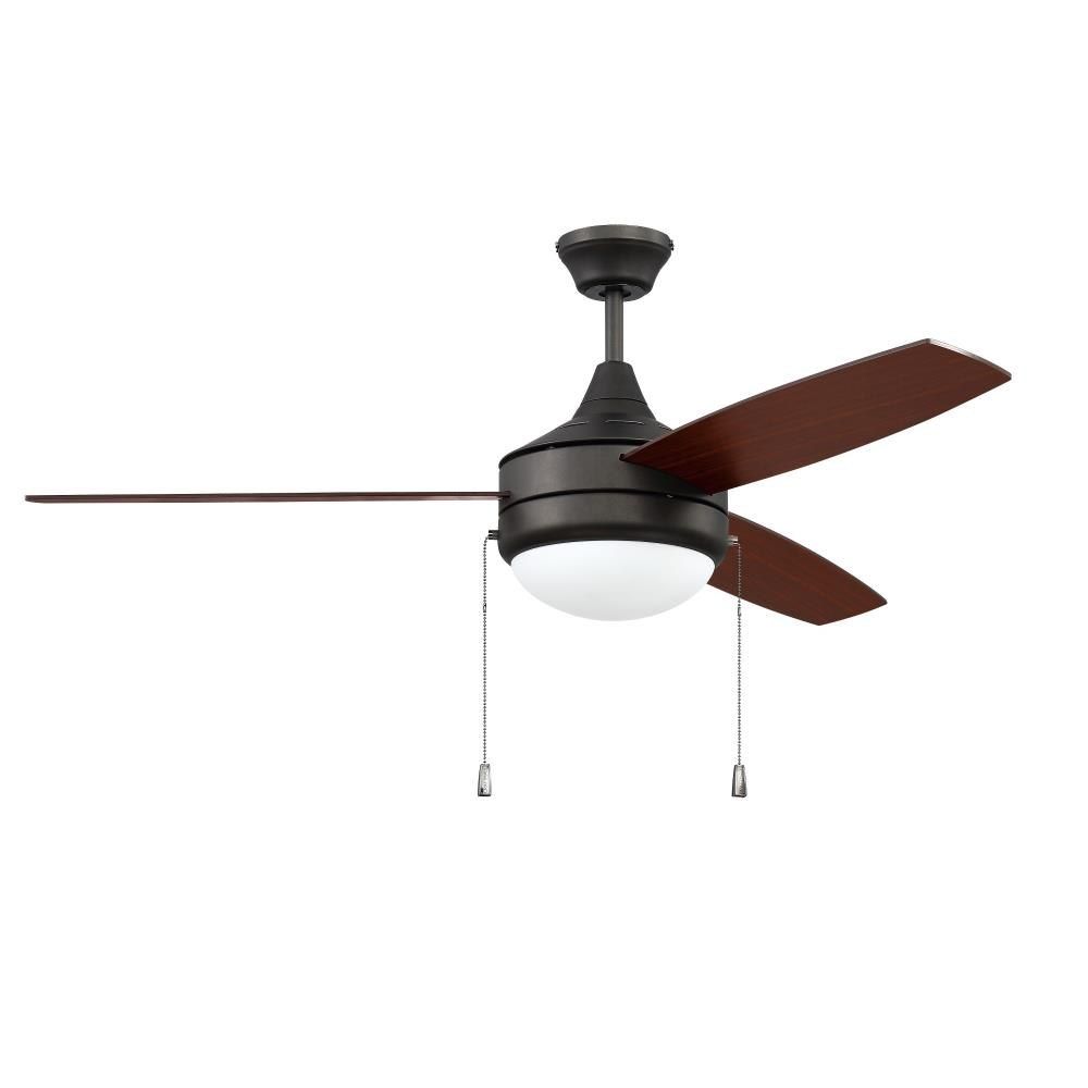 Phase 52&quot; Ceiling Fan Espresso with Walnut Blades
