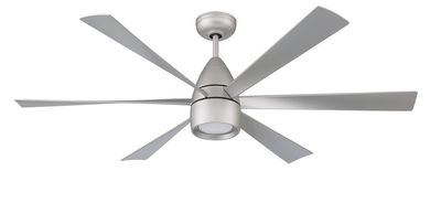 Quirk  54&quot; Indoor/Outdoor LED Ceiling Fan Titanium
