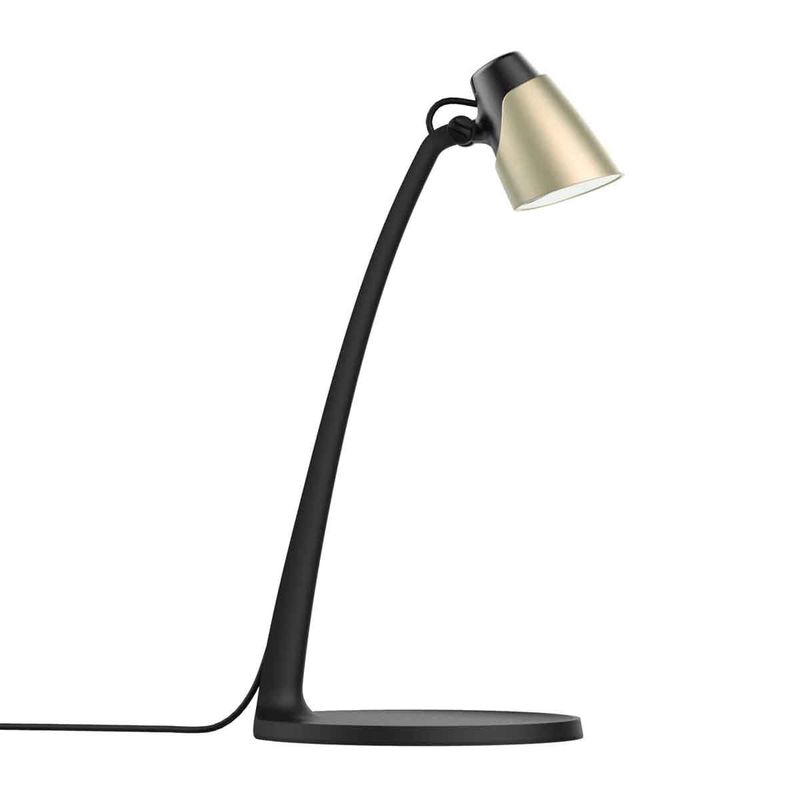 LED Desk Lamp Black and Champagne