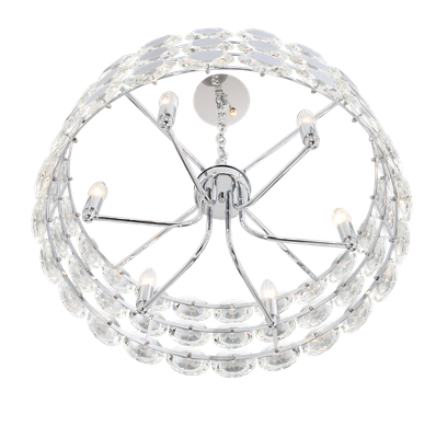 Perrene 6-Light Chandelier Chrome