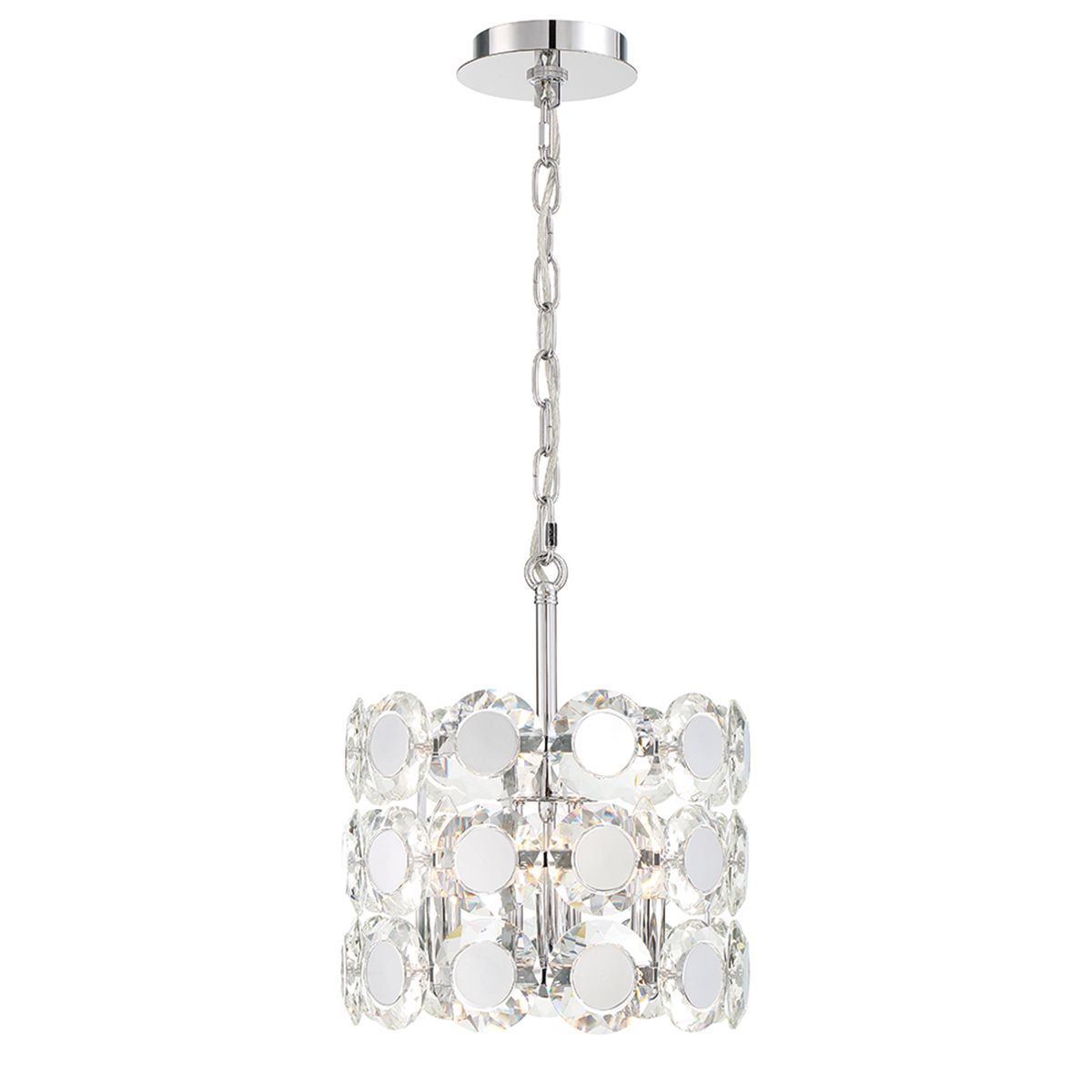 Perrene 3-Light Pendant Chrome