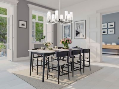 Modern Glam Clean and Modern Vernon Place 8-Light Chandelier Chrome