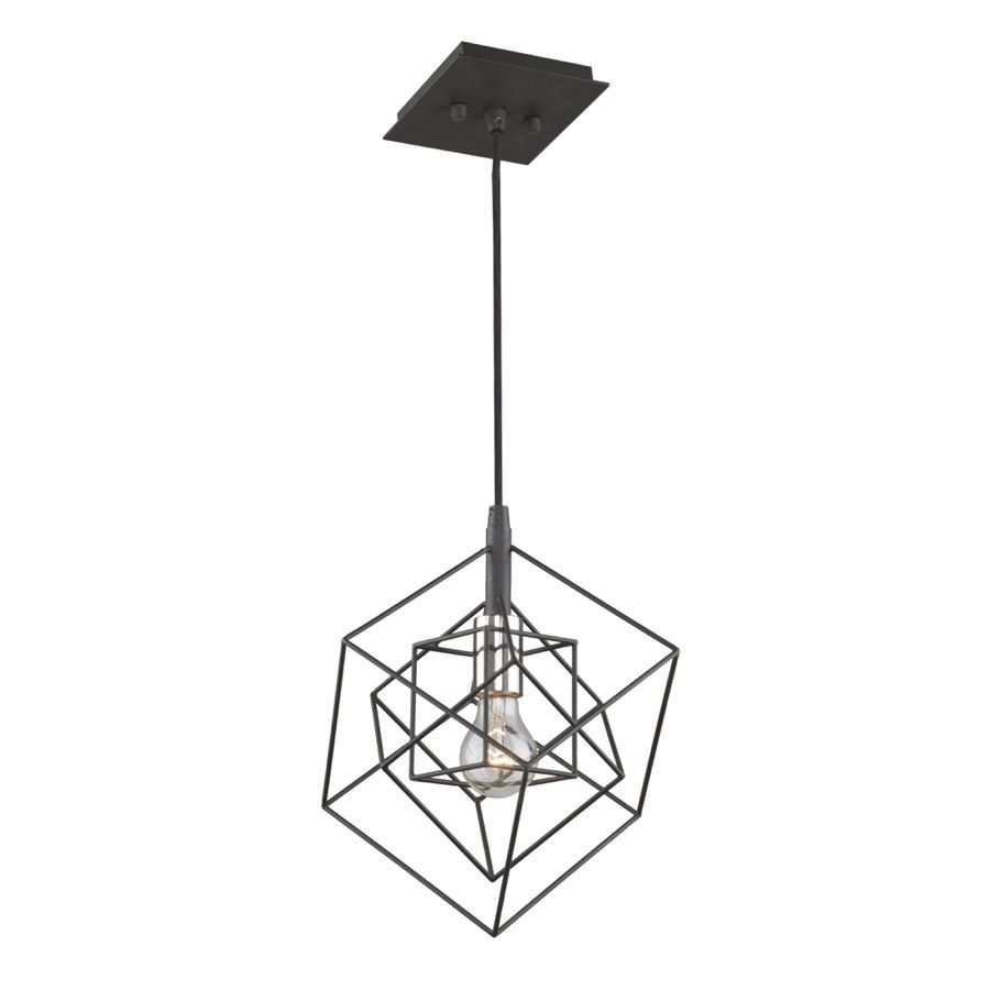 Artistry 1-Light Pendant Matte Black and Polished Nickel