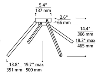 Contemporary Aeon LED Adjustable Flushmount