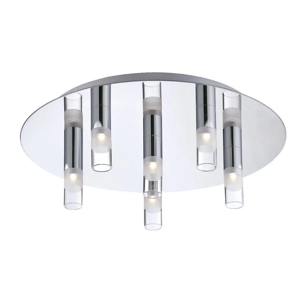 Contemporary LED Flush mount Chrome