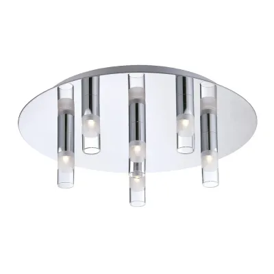 Contemporary LED Flush mount Chrome