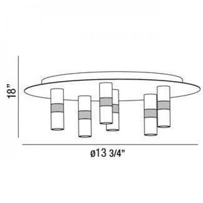 Contemporary LED Flush mount Chrome