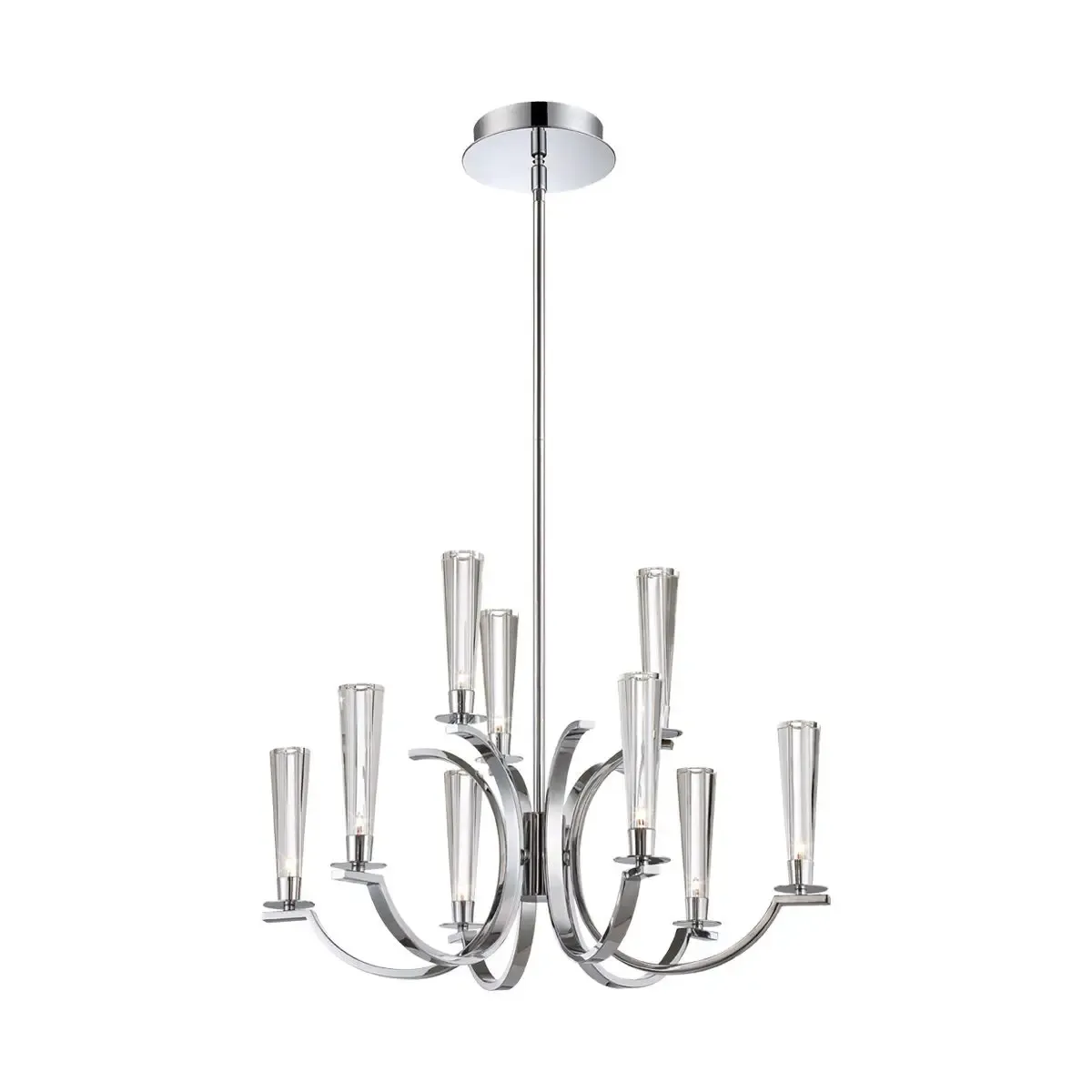 Cromo 9-Light Chandelier Chrome