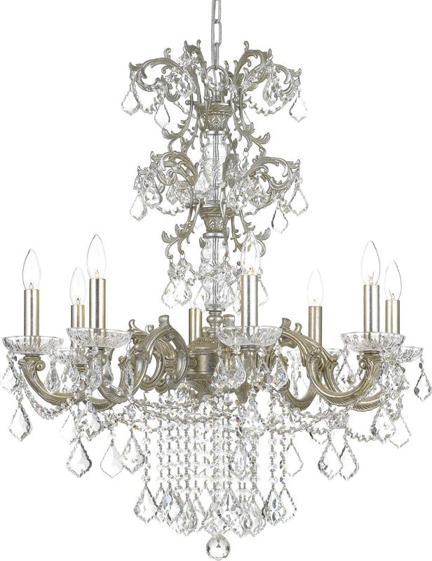 Highland Park 8-Light Park Chandelier Olde Silver