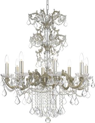 Highland Park 8-Light Park Chandelier Olde Silver Highland Park 8-Light Park Chandelier Olde Silver