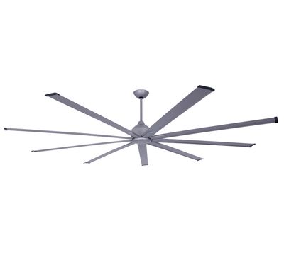 Industrial Evolution 88" Ceiling Fan Silver