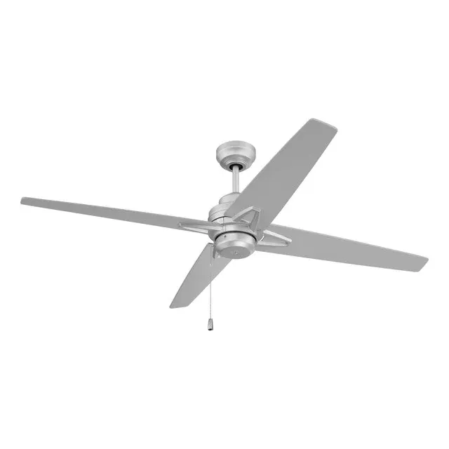 Maddie 52" Indoor/Outdoor Ceiling Fan Painted Nickel with Greywood Blades