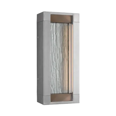 Mattix LED Outdoor Wall Polished Silver