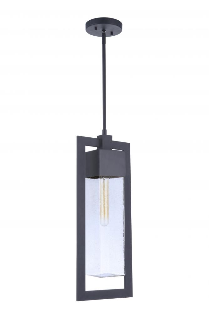 Perimeter 1-Light Outdoor Pendant in Midnight