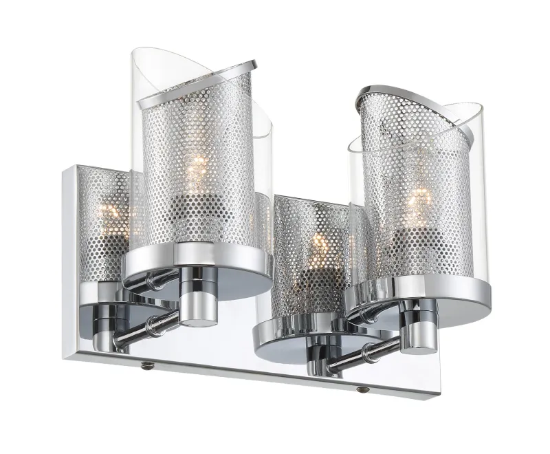 So Inclined 2-Light Vanity Chrome