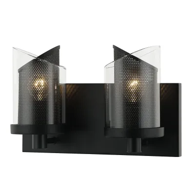 So Inclined 2-Light Vanity Black