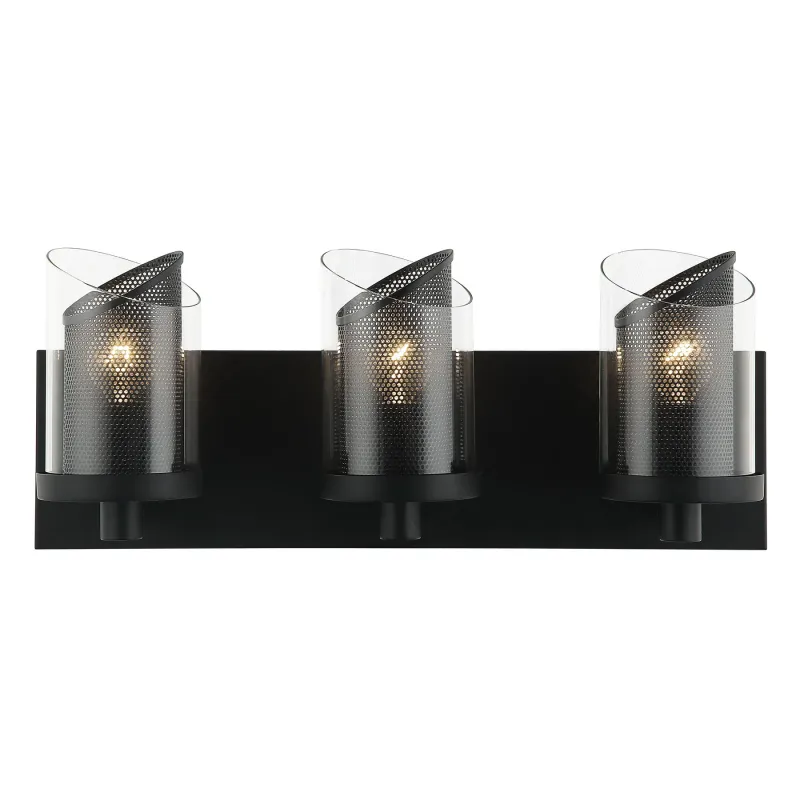 So Inclined 3-Light Vanity Black