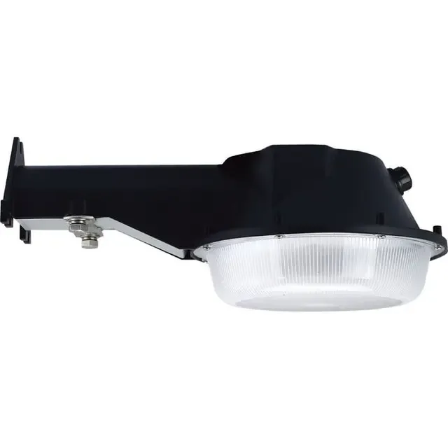 24W LED 5000K Area Light with Photocell 120-277v Black
