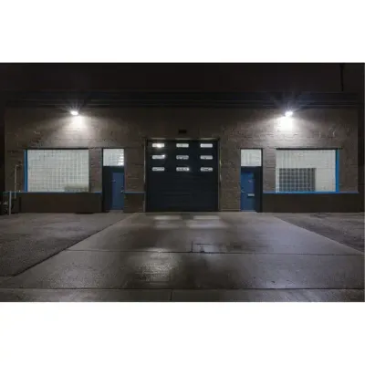 24W LED 5000K Area Light with Photocell 120-277v Black