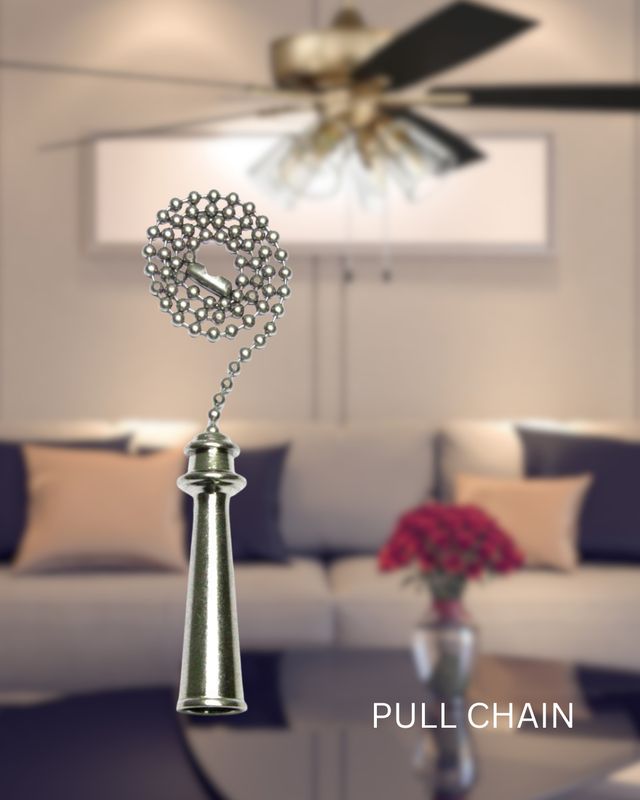 Trophy Pull Chain Brushed Nickel
