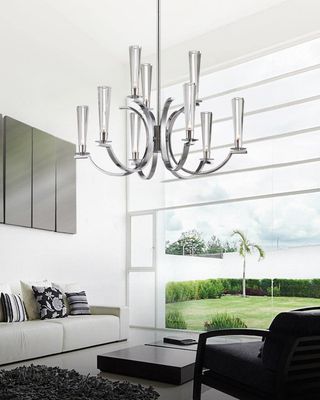 Cromo 9-Light Chandelier Chrome