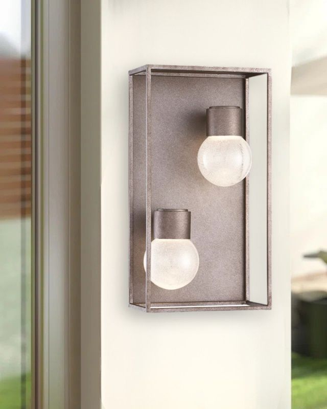 Gibson Outdoor LED Wall Antique Grey