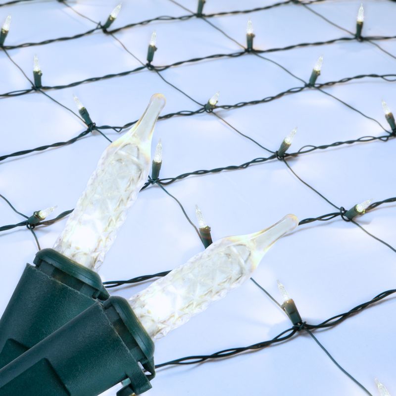 100 LED Christmas Mini Light Indoor/Outdoor Net Lights 4X6 PURE WHITE