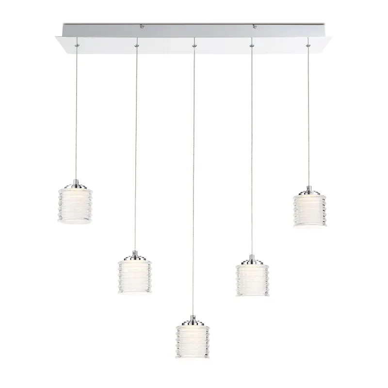 Ancona Modern/Contemporary 5-Light Linear Chandelier