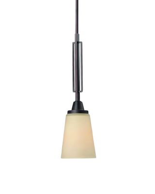 Wright Mini Pendant Espresso finish with Champagne Glass Wright Mini Pendant Espresso finish with Champagne Glass