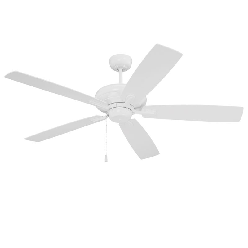 Fortitude 52" Ceiling Fan with Pull Chain, 5 Blades, White