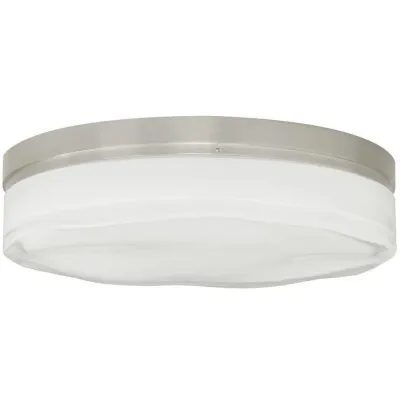 Fluid Round 2-Light Flush Mount Satin Nickel, Modern/Contemporary Fluid Round 2-Light Flush Mount Satin Nickel, Modern/Contemporary