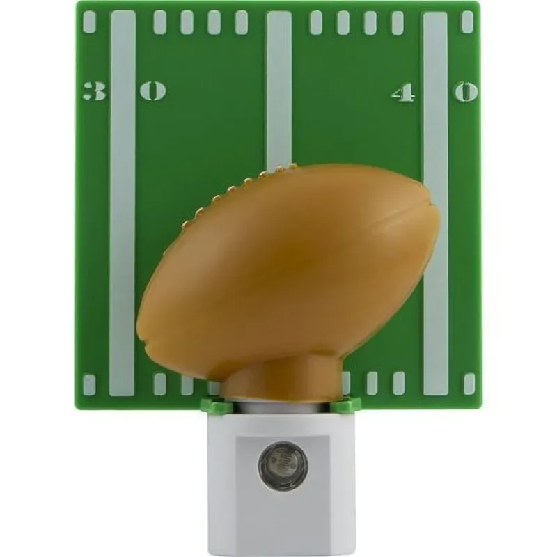 LED Night Light with Football Shade and Auto On/Off