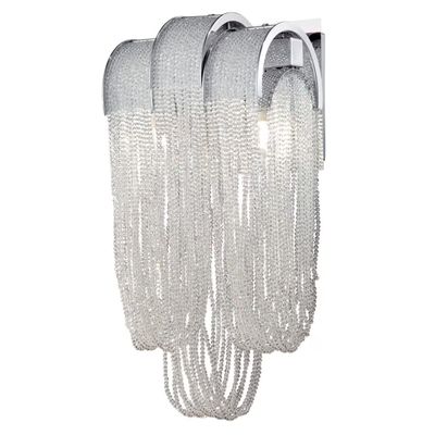 Sage Collection, 2-Light Chrome Wall Sconce