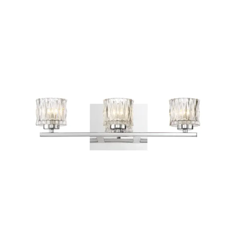 Guelph LED 3-Light Vanity Wall Light LED 3000K Chrome Guelph LED 3-Light Vanity Wall Light LED 3000K Chrome