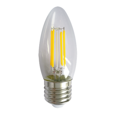 4W LED Bulb Torpedo E27 2700K Filament 120V