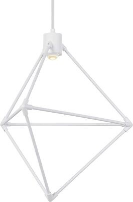 Candora Contemporary Geometric LED Chandelier - White Candora Contemporary Geometric LED Chandelier - White