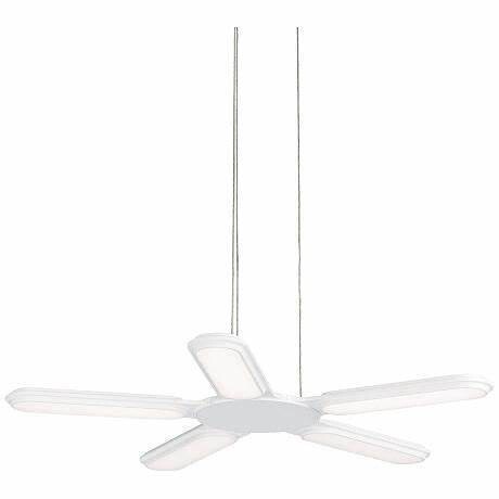 Ultra Modern Torque LED 27 Ultra Modern Torque LED 27" Wide Pendant White Finish