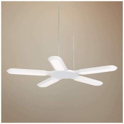 Ultra Modern Torque LED 27" Wide Pendant White Finish